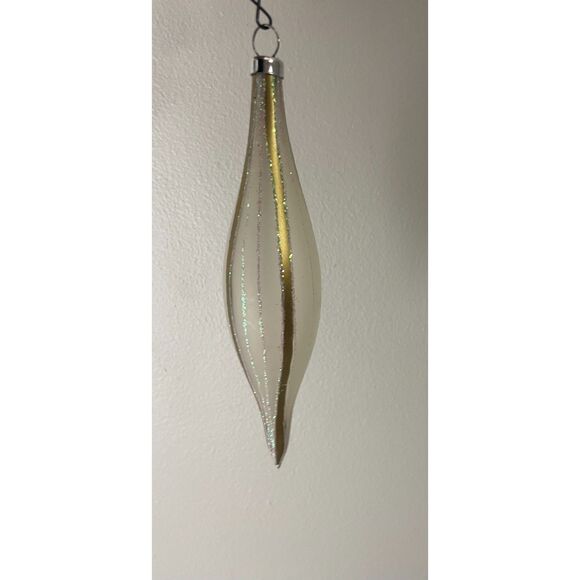 Set of 4 Clear Acrylic Christmas Ornaments Angel Finial Bulb Vintage 1989 - Picture 7 of 13